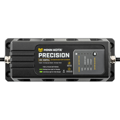Minn Kota OnBoard Precision Charger MK106 PCL 1 Bank x 6 AMP LI Optimized Charger 1831061
